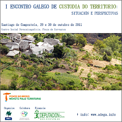 Image of the poster announcing the I Galician Conference for Land Stewardship