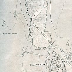 Mapa de Betanzos realizado en 1916