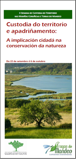 Picture of the program of the II Week of Land Stewardship in the Mariñas of Coruña and the River Mandeo Area 