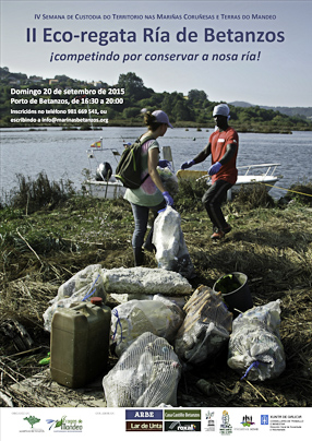 Imagen del cartel de la II Eco-regata de la Ría de Betanzos