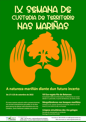 Imagen del cartel de la IX Semana de Custodia del Territorio en As Mariñas