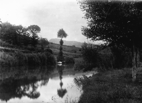 Fotografía do río Mandeo, circa 1960