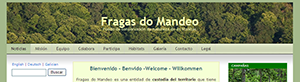Image of Fragas do Mandeo website's version 2