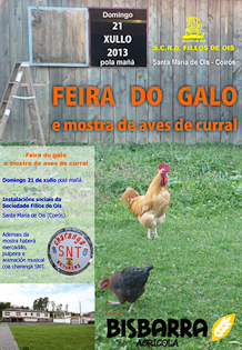 Plakat des Jahrmarkts Feira do Galo