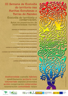 Image of the poster of the III Week of Land Stewardship in As Mariñas of A Coruña and the River Mandeo area.