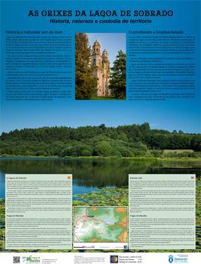Imaxe do cartel de información da lagoa de Sobrado