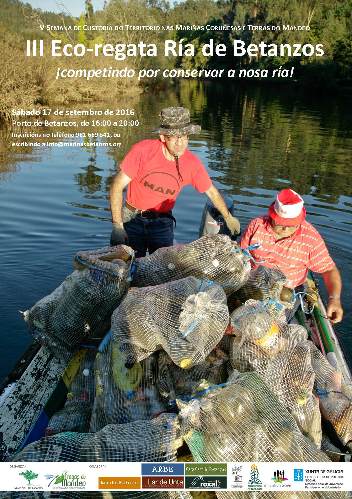 Imagen del cartel de la III Eco-regata Ría de Betanzos