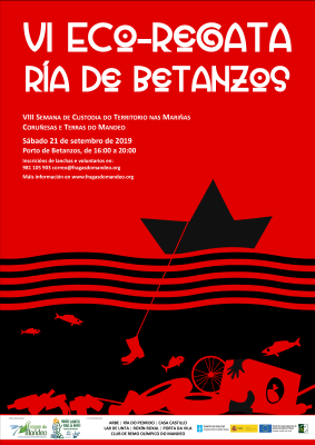 Image of the poster of the VI Eco-regatta on the Betanzos estuary