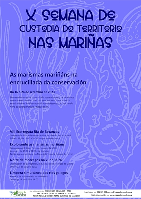 Imagen del cartel de la X Semana de Custodia del Territorio en As Mariñas